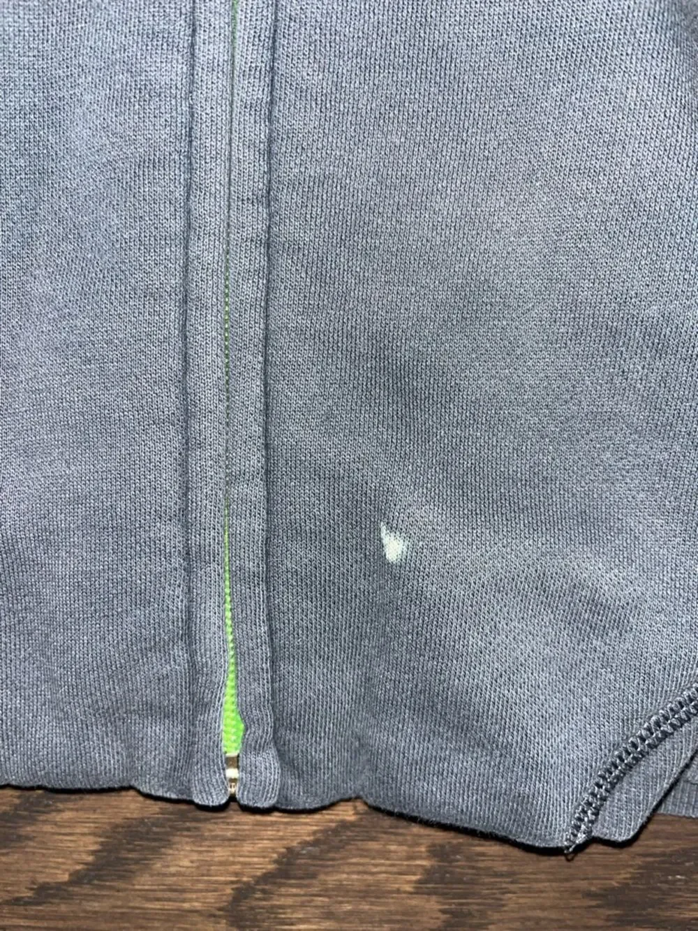 Adidas Seattle Sounders FC Soccer fleece worn & marked Gray full zip jacket M B